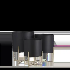 Aries Bloempot op Standaard – Set van 3 – H32 x Ø24 cm – Zwart