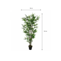 Bamboe Kunstplant – H155 x Ø90 cm – Groen