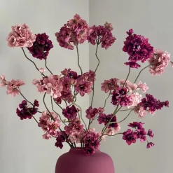 Bloesem boeket burgundy roze