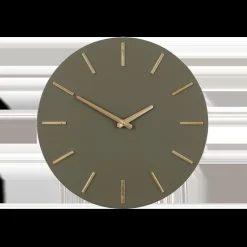 Brixen Wandklok – Ø36 cm – Donkergroen