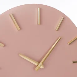 Brixen Wandklok – Ø36 cm – Licht Roze