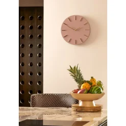 Brixen Wandklok – Ø36 cm – Licht Roze