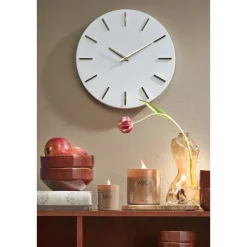 Brixen Wandklok – Ø36 cm – Wit