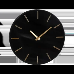 Brixen Wandklok – Ø36 cm – Zwart
