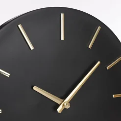 Brixen Wandklok – Ø36 cm – Zwart