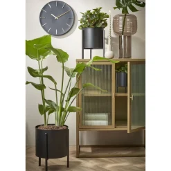 Brixen Wandklok – Ø36 cm – Zwart