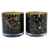 Celtic gold cheetah waxinelichthouders (set van 2)