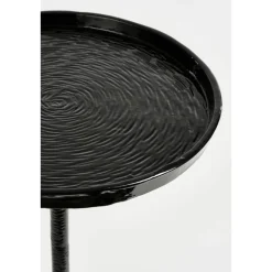 Colin Bijzettafel – H58 x Ø34 cm – Gerecycled Aluminium – 100% FSC – Zwart