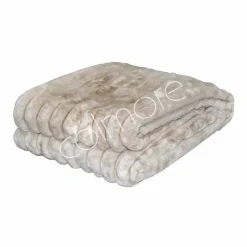 Colmore Plaid rib hazelnoot imitatiebont 130×170