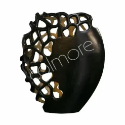 Colmore Vaas Alu Matt Zwart Goud Black Gold 26X10X31cm