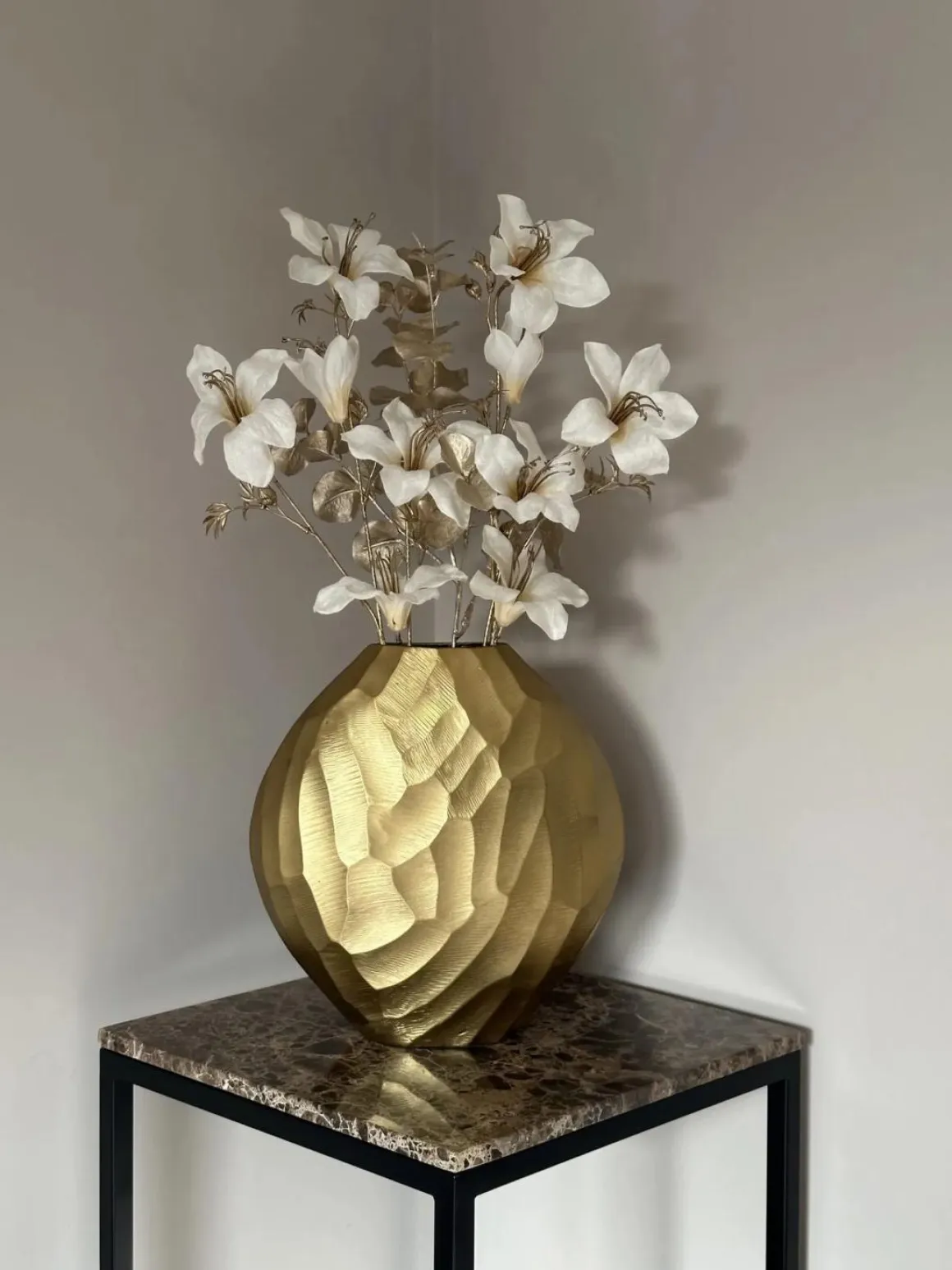 Colmore vaas goud ovaal 30x11x31 cm