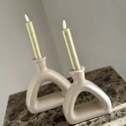 Complete woonaccessoires set kandelaren en led kaarsen