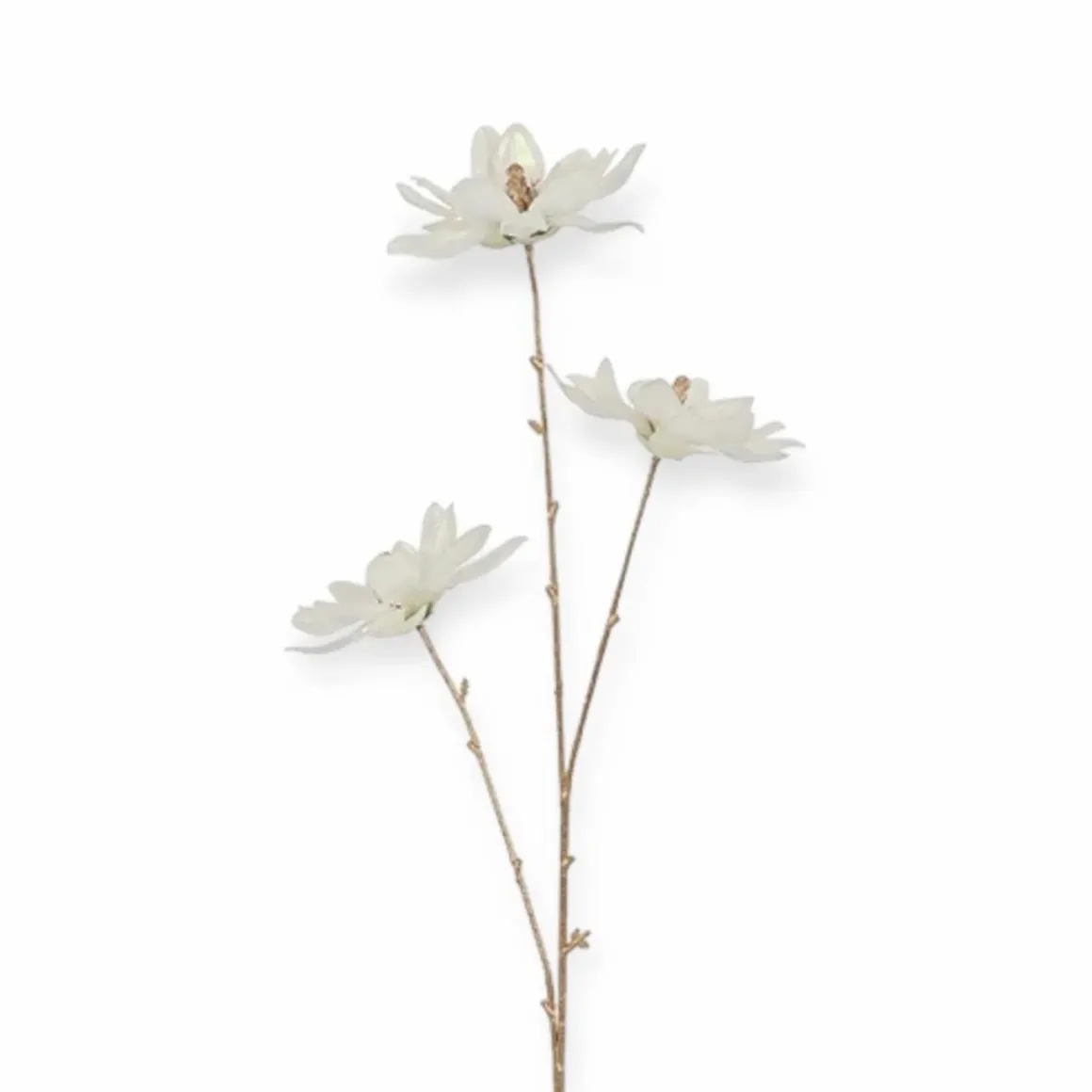 Countryfield kunstbloemen Magnolia creme parelmoer 81 cm