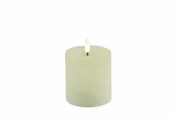 Countryfield LED kaars rustiek lyon 7.5x8cm creme