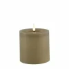 Countryfield LED Kaars Taupe 10 x 10 cm