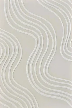 3D wanddecoratie 83x123cm beige wit #2