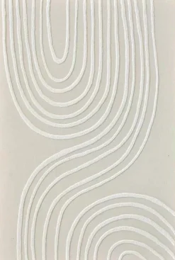 3D wanddecoratie 83x123cm beige wit