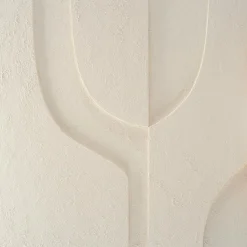 3D wanddecoratie 80x80cm Organisch beige