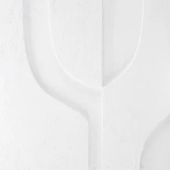 3D wanddecoratie 80x80cm Organisch wit