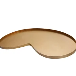 Decoratie dienblad kidney niervorm Villeta gold goud