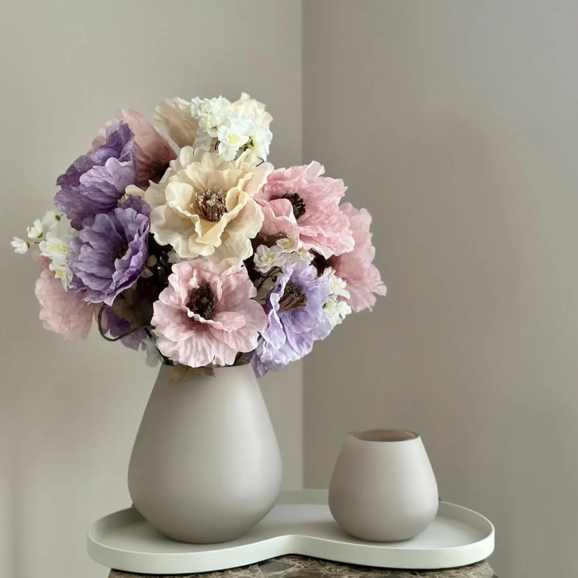 Decoratie set Tasman mat ivory | Vase the world