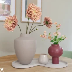 Dienblad kidney niervorm organisch Villeta ivory beige