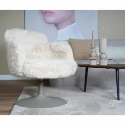 Fauteuil Relaxstoel – Scottie Fluffy Creme