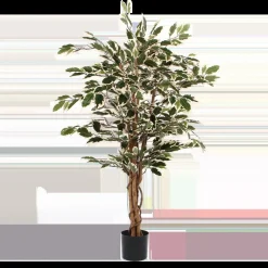 Ficus Kunstplant – H110 x Ø70 cm – Groen Bont