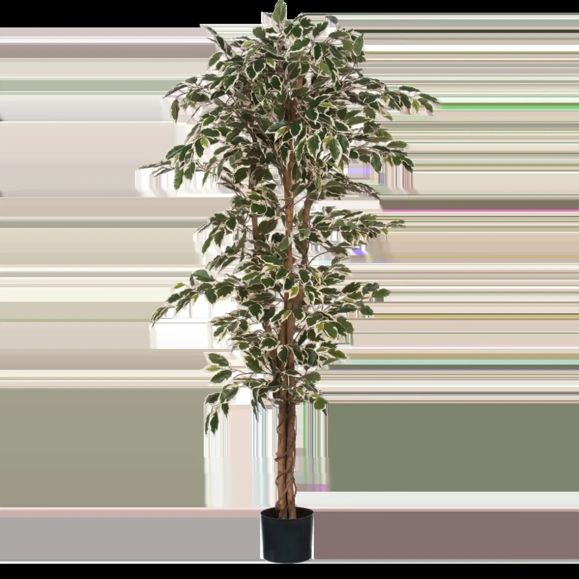 Ficus Kunstplant – H180 x Ø90 cm – Groen Bont