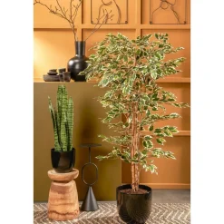 Ficus Kunstplant – H180 x Ø90 cm – Groen Bont