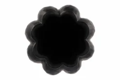 Garlic mat zwart high vaas 23x40cm