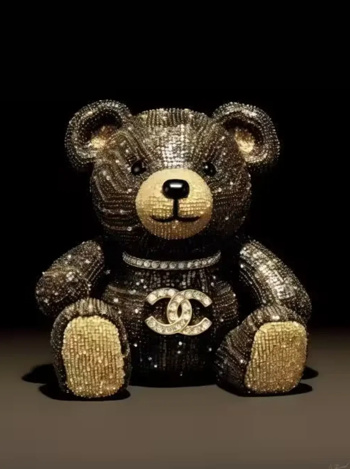 Glasschilderij Knuffelbeer 60x80cm