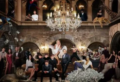 Glasschilderij Maffia gangsters in casino gokken 2 afmetingen