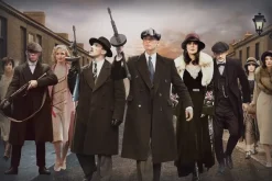 Glasschilderij Maffiabazen 120x80cm