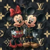 Glasschilderij Mickey Mouse disney 80x80cm