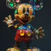 Glasschilderij Mickey Mouse disney 60x80cm