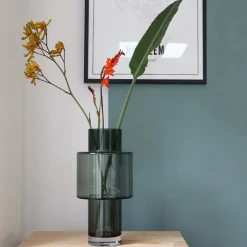 Glazen vaas Juba grey