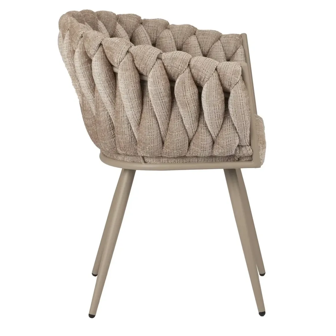 Golfstoel crème eetkamerstoel (set van 2)