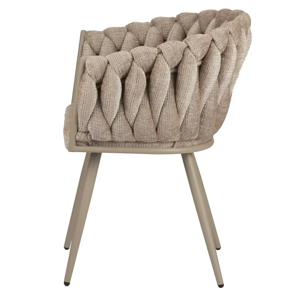 Golfstoel crème eetkamerstoel (set van 2)