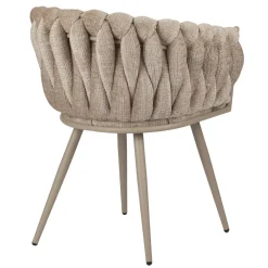 Golfstoel crème eetkamerstoel (set van 2)