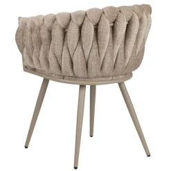 Golfstoel crème eetkamerstoel (set van 2)