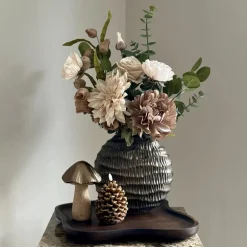 Herfstdecoratie complete tafel decoratie set met dienblad