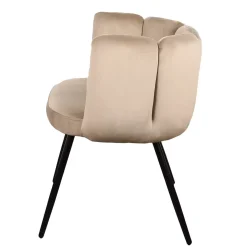 High Five luxe eetkamerstoelen zandwit (Set van 2)