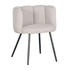 High five luxe eetkamerstoel beige (Set van 2)