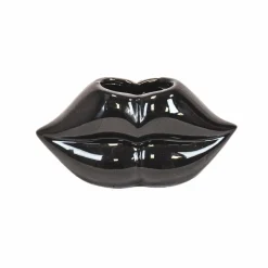HV Lip vaas zwart – black – 15,5×6,5×7,5cm