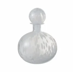 J-Line Fles+Stop Stip Decoratief Rond Glas Transparant/Wit