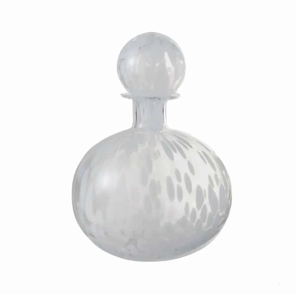 J-Line Fles+Stop Stip Decoratief Rond Glas Transparant/Wit