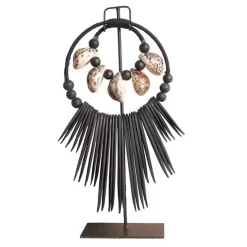 K32 Zwarte Octo Ketting ornament op voet standaard S