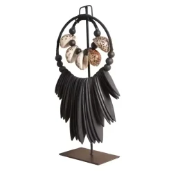 K32 Zwarte Octo Ketting ornament op voet standaard S