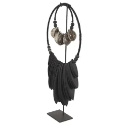 K34 zwarte tijger octo schelpen ketting ornament l